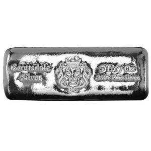 5 oz Scottsdale Cast Bar - Silver Round [DUPLICATE for #555399] (4)