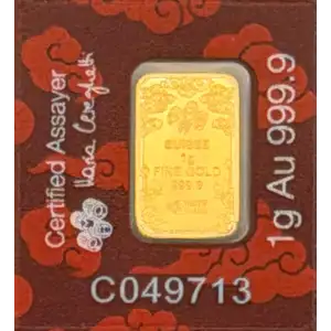 1g PAMP Gold Bar - Dragon Multigram (3)