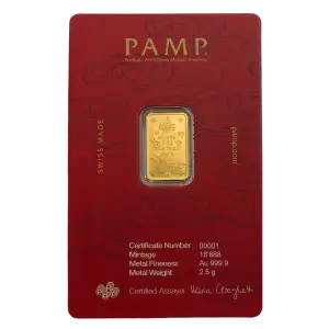 PAMP 2.5g Gold Bar - Lucky Cat (3)