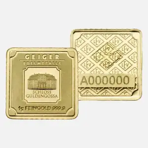 1 gram Gold Bar - Geiger Edelmetalle