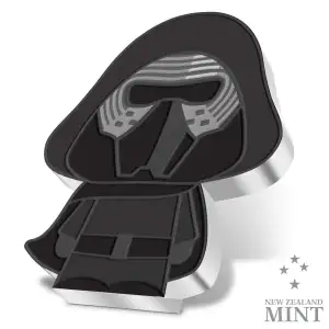 2021 Chibi Star Wars: Kylo Ren 1 oz Silver Coin New Zealand Mint