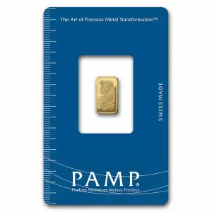 1g PAMP Gold Bar - Fortuna [Classic Design]