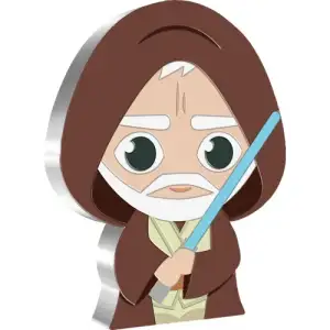 2021 1 oz Niue Silver Chibi Star Wars Obi-Wan Kenobi Shaped Coin (3)