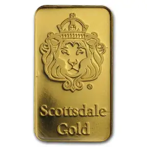 Scottsdale Mint 1g Gold Lion Bar in Certilock (3)