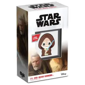2021 1 oz Niue Silver Chibi Star Wars Obi-Wan Kenobi Shaped Coin (3)
