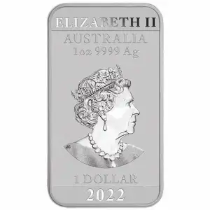 2022 1 oz Australia Perth Mint Silver Dragon Bar Coin (3)
